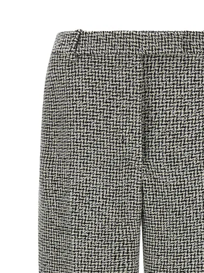 Tom Ford Houndstooth Pattern Pants In Gray