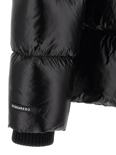 Dsquared2 3d Down Jacket In Black
