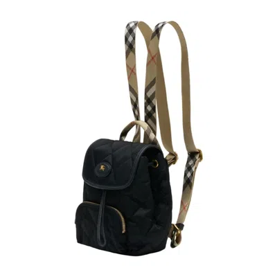 Burberry Ll Mini Backpack In Black