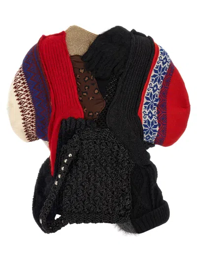 Junya Watanabe Mixed-material Patchwork Cardigan In Multi