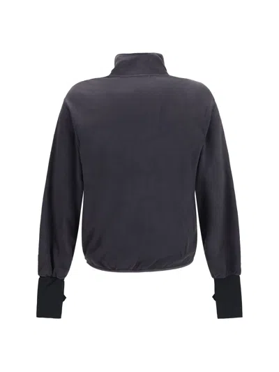 Entire Studios Shell Fleece Zip Jacket In Gray