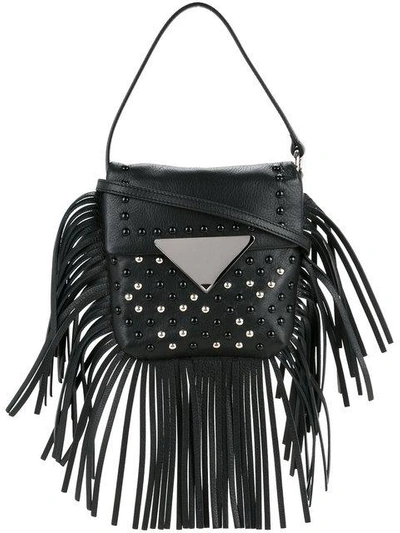 Shop Sara Battaglia Amber Cross Body Bag In Black