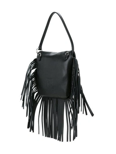 Shop Sara Battaglia Amber Cross Body Bag In Black
