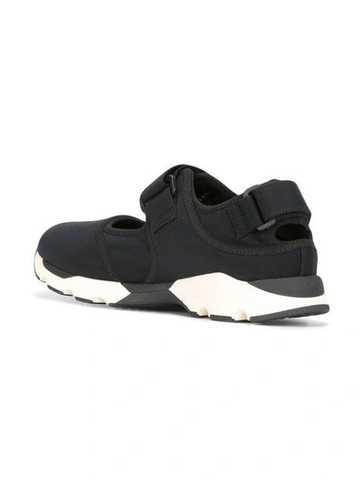 Shop Marni Velcro Fasten Sneakers - Black