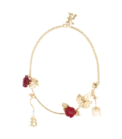 Shop Christopher Kane Gold Chandelier Necklace