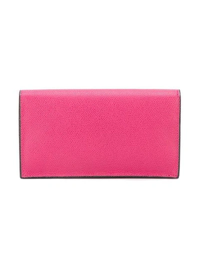 Shop Valextra Continental Clasp Wallet