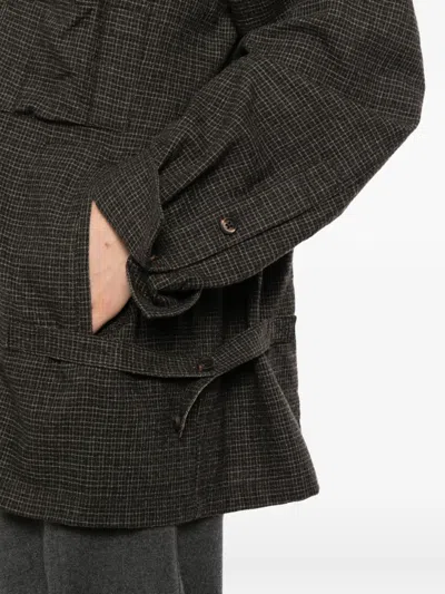 Ziggy Chen Checked Wool Shirt In Multi