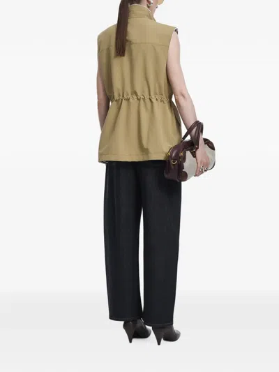 Jnby Drawstring Cargo-pocket Vest In Neutral