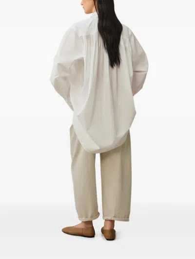 Less Draped Shirt In White