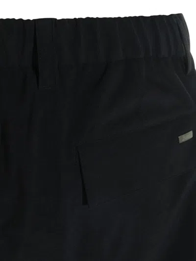 Herno Blue Polyamide Polyester Elastane Pants In Blue