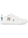 MIRA MIKATI Running Late embroidered sneakers,RUBBER100%