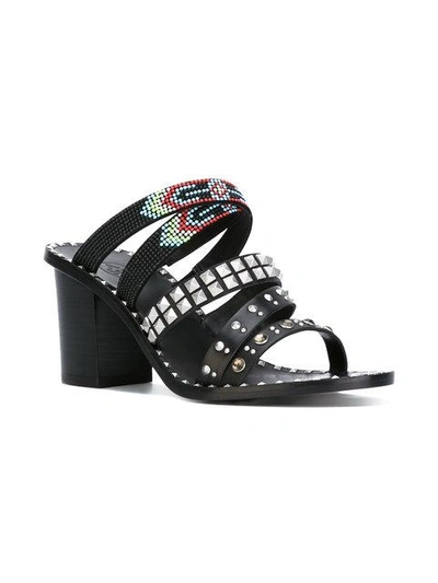 Shop Ash Peru Sandals In Black