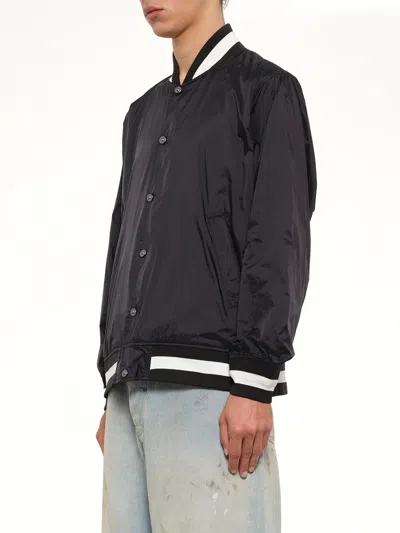 Taion Non Down Basic Reversible Studium Jacket In Black