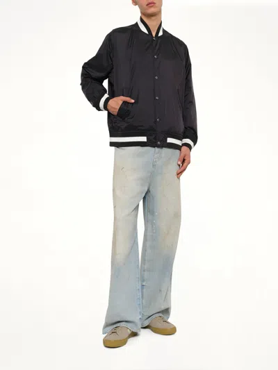 Taion Non Down Basic Reversible Studium Jacket In Black