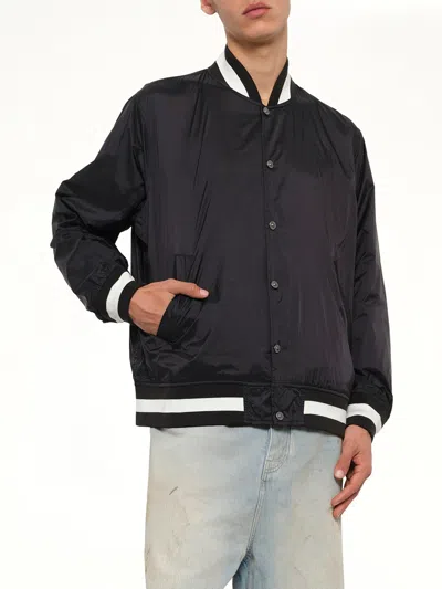 Taion Non Down Basic Reversible Studium Jacket In Black