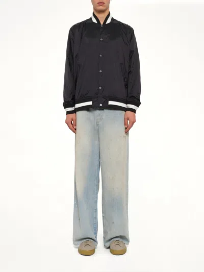 Taion Non Down Basic Reversible Studium Jacket In Black