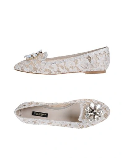 Dolce & Gabbana Loafers In Light Grey