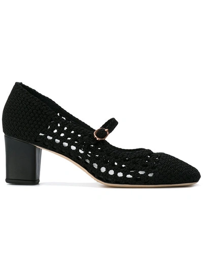 Repetto Knitted Pointed Pumps In Black