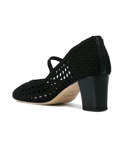 Shop Repetto Knitted Pointed Pumps In Black