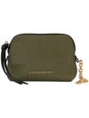 BURBERRY small zip-top technical pouch,POLYCARBONITE15%