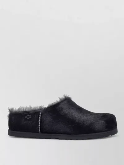Ugg Otzo Calf-hair Loafers In Black