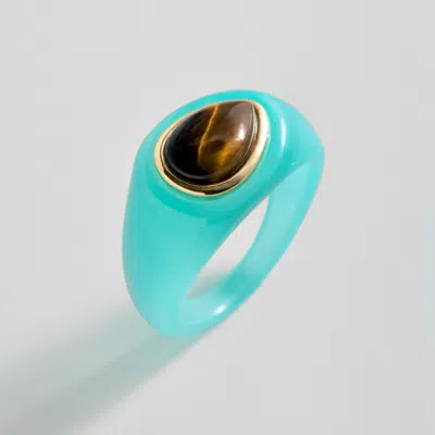 Baublebar Bold Idea Chunky Statement Ring In Blue