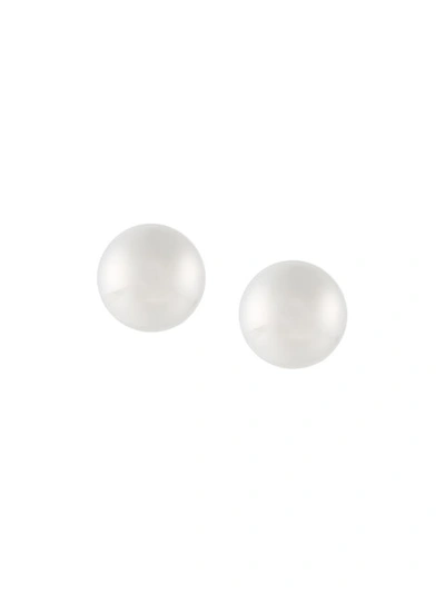 Jw Anderson Sphere Palladium-plated Earrings In Argento
