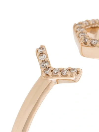 Shop Astley Clarke Open Honeycomb Varro Ring - Farfetch In Rose Gold