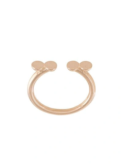 Shop Astley Clarke Double Disc Open Stilla Ring In Pink