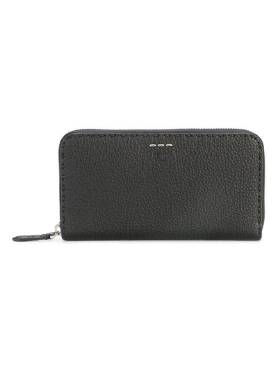 Fendi Selleria Continental Wallet In Black