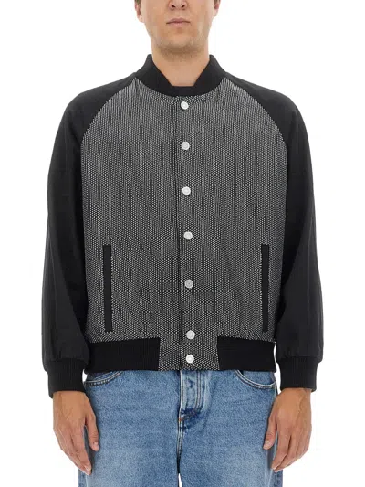 Balmain Rhinestone-embellished Bomber Jacket In Multi