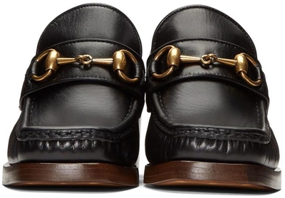 Shop Gucci Black Vegas Loafers In 1000 Black