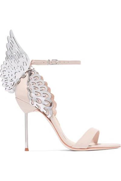 Shop Sophia Webster Evangeline Leather Sandals In Pastel Pink