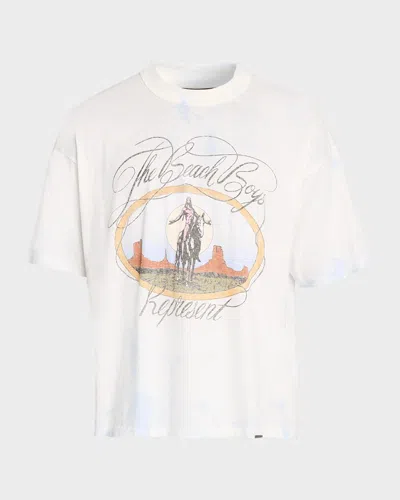 Represent X Beach Boys Script Graphic-print T-shirt In White