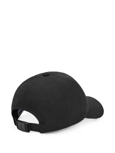 Ader Error Zigzag Embroidered-patch Baseball Cap In Black
