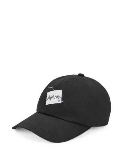 Ader Error Zigzag Embroidered-patch Baseball Cap In Black