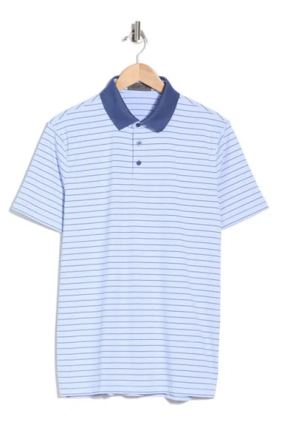 G/fore Herringbone Stripe Performance Polo In Willow