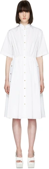 KENZO White Poplin Shirt Dress