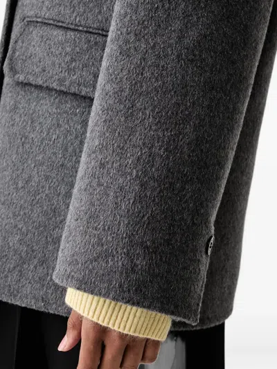 Vicolo Double-breasted Blazer In Gray