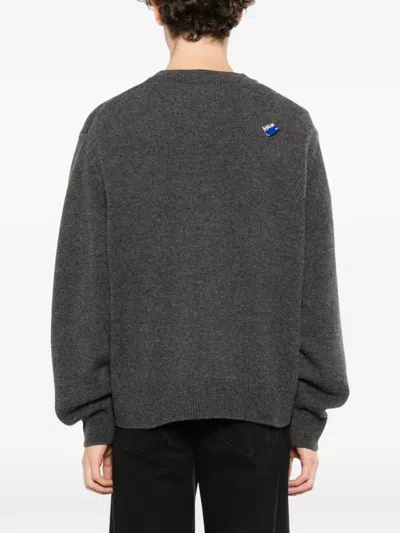 Ader Error Logo-patch Sweater In Grey