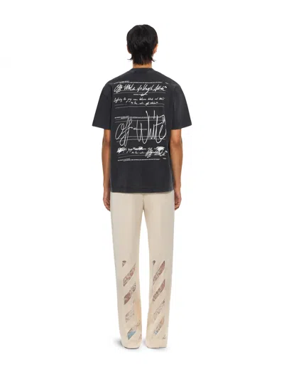 Off-white Stroke Regular T-shirt In Black