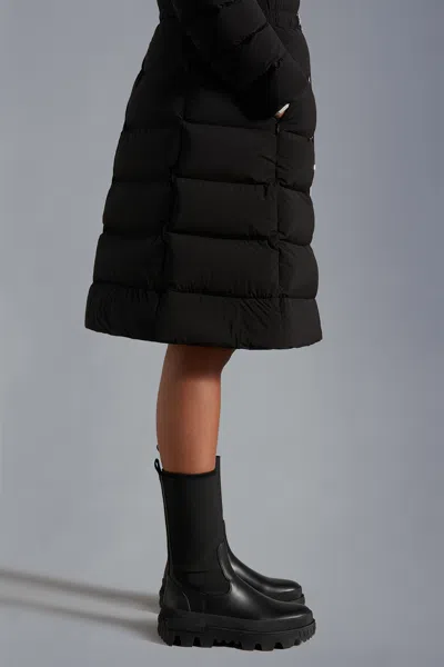 Moncler Emparis Long Down Jacket In Multi