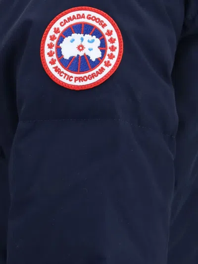 Canada Goose Blue Polyester Full-length Jacket In Blue