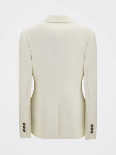 Versace Stretch Wool Blazer With Embroidered Lapels In Animal Print