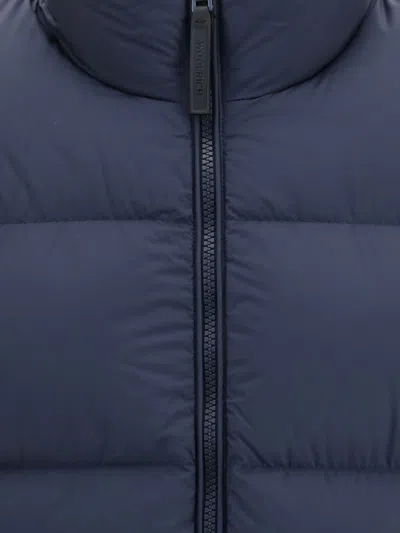 Woolrich Cloud Eagle Quilted Down Jacket In Blue