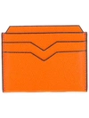 Valextra Classic Cardholder In Yellow & Orange