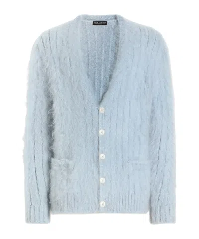 Dolce & Gabbana Wool Turtleneck Pullover In Blue