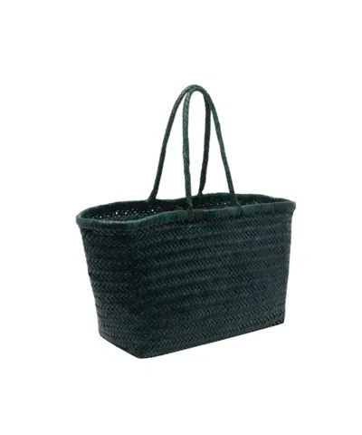 Dragon Diffusion Double-handle Handbag In Forest Green
