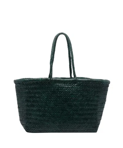 Dragon Diffusion Double-handle Handbag In Forest Green