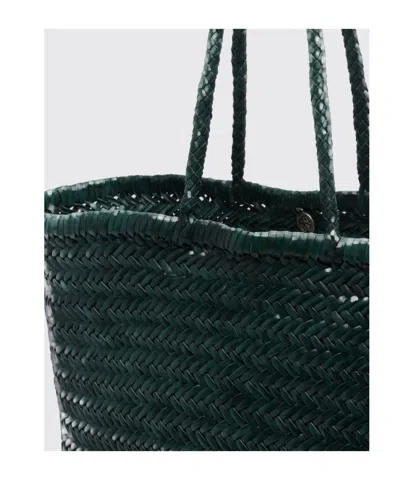 Dragon Diffusion Double-handle Handbag In Forest Green